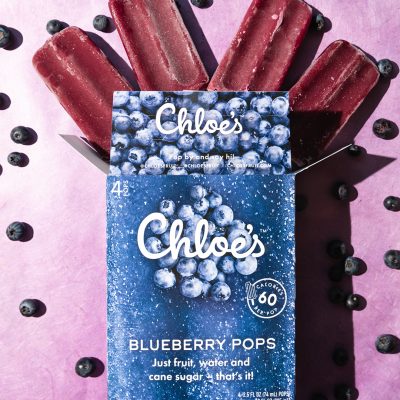 Blueberry box and pops