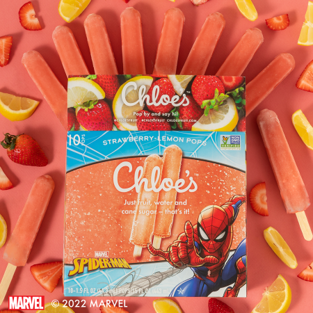 Spider-Man Strawberry-Lemon Box and Pops